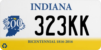 IN license plate 323KK