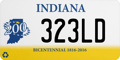 IN license plate 323LD