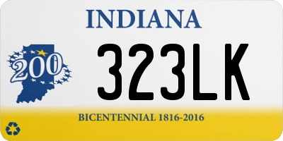 IN license plate 323LK