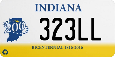 IN license plate 323LL