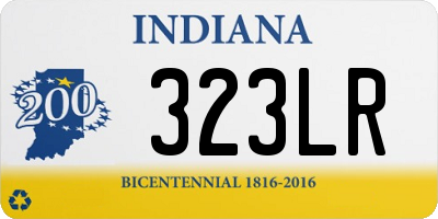 IN license plate 323LR