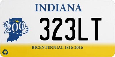 IN license plate 323LT