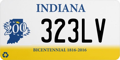 IN license plate 323LV