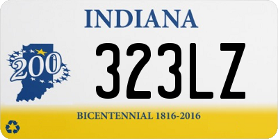 IN license plate 323LZ