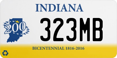 IN license plate 323MB