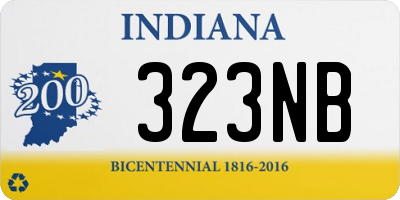 IN license plate 323NB