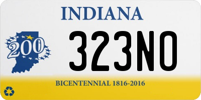 IN license plate 323NO