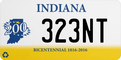 IN license plate 323NT