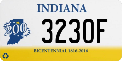 IN license plate 323OF