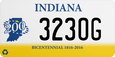 IN license plate 323OG