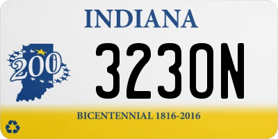 IN license plate 323ON