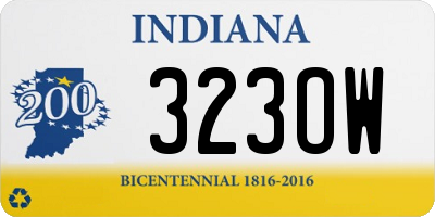 IN license plate 323OW