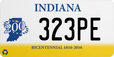 IN license plate 323PE