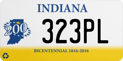 IN license plate 323PL