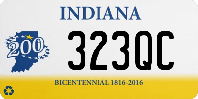 IN license plate 323QC