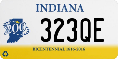 IN license plate 323QE