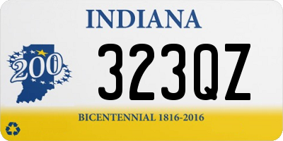 IN license plate 323QZ