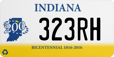 IN license plate 323RH