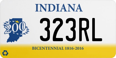 IN license plate 323RL