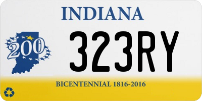 IN license plate 323RY