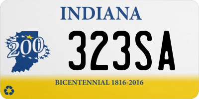 IN license plate 323SA