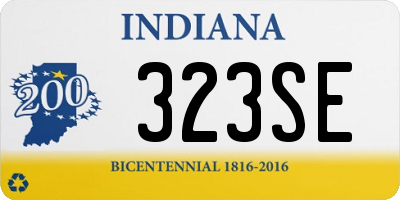 IN license plate 323SE