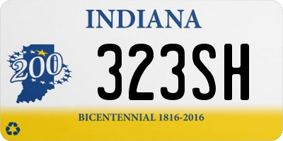 IN license plate 323SH