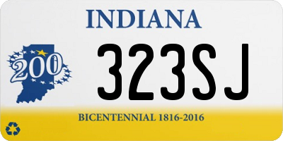 IN license plate 323SJ