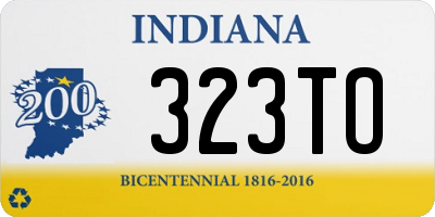 IN license plate 323TO
