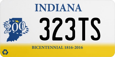 IN license plate 323TS