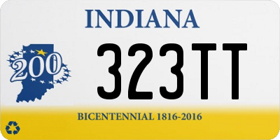 IN license plate 323TT