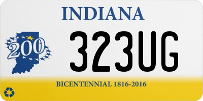 IN license plate 323UG