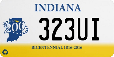 IN license plate 323UI