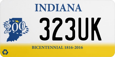 IN license plate 323UK