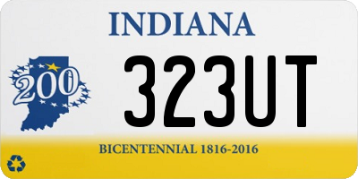 IN license plate 323UT