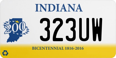 IN license plate 323UW