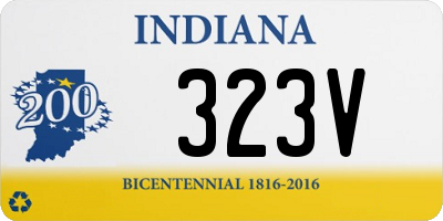 IN license plate 323V