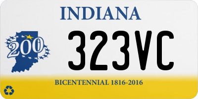 IN license plate 323VC