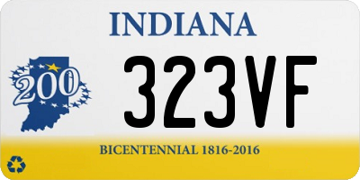 IN license plate 323VF