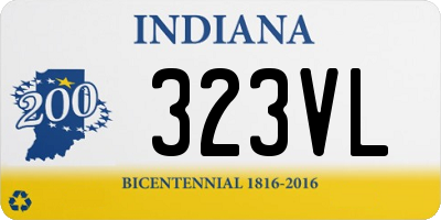 IN license plate 323VL