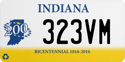 IN license plate 323VM