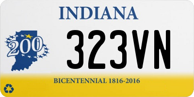 IN license plate 323VN