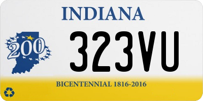 IN license plate 323VU