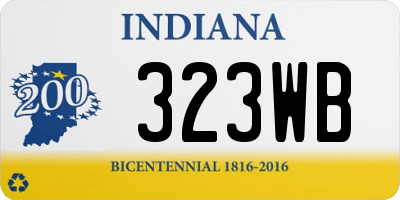 IN license plate 323WB