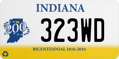 IN license plate 323WD