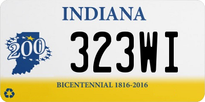 IN license plate 323WI