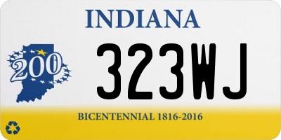 IN license plate 323WJ