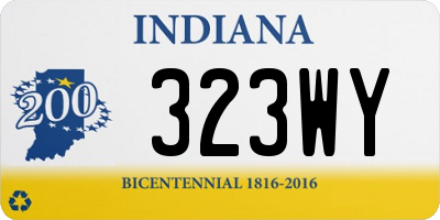 IN license plate 323WY