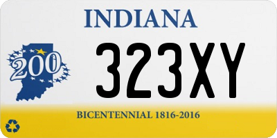 IN license plate 323XY