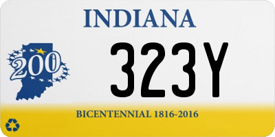 IN license plate 323Y